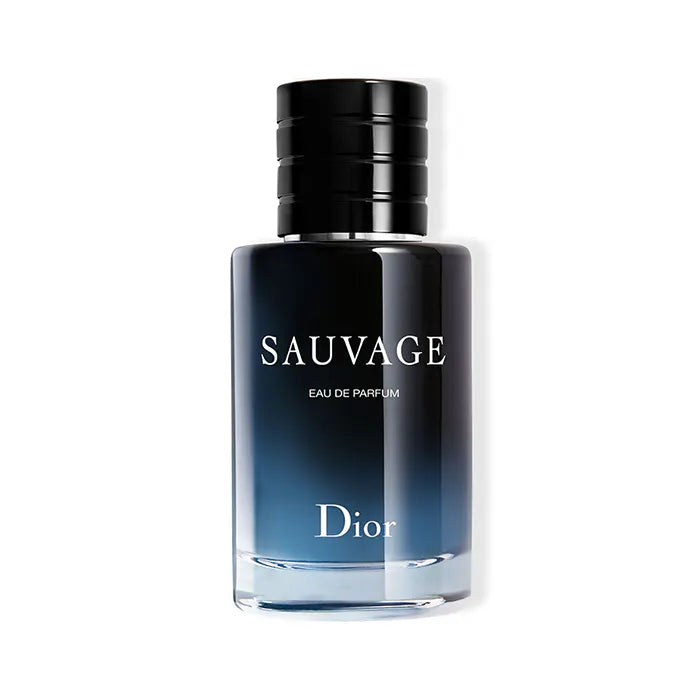 Dior Sauvage Eau de Parfum bottle showcasing a sleek design, inspired by the desert's twilight.